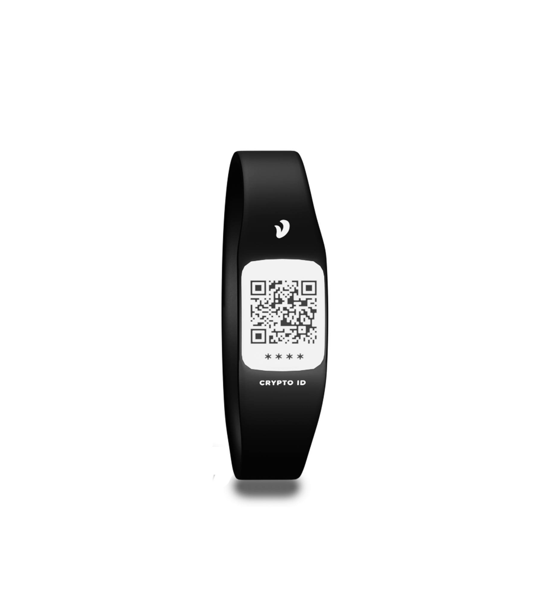 Bracelet Crypto iD noir avec QR code